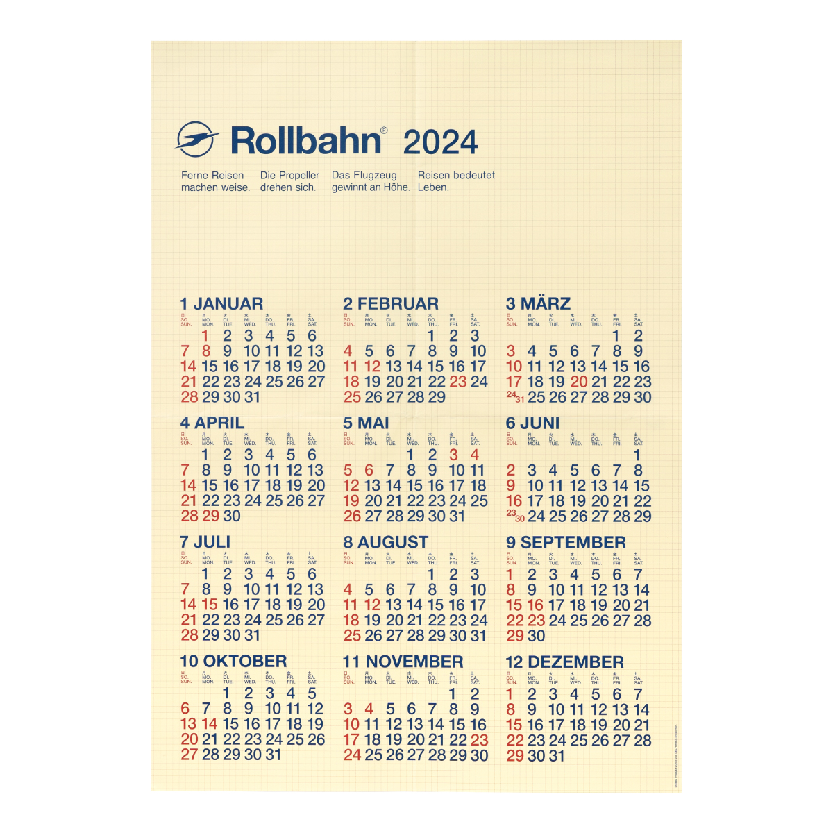 【直営店限定】ロルバーン ポスターカレンダーA2