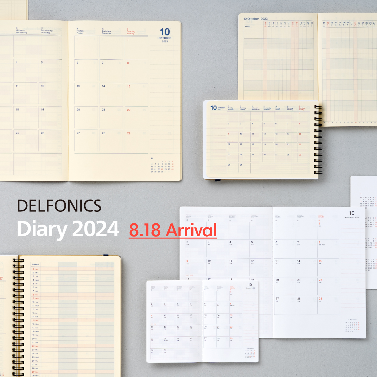 手帳 ｜Diary 2024 2023.8.18 Comming Soon - DELFONICS WEB